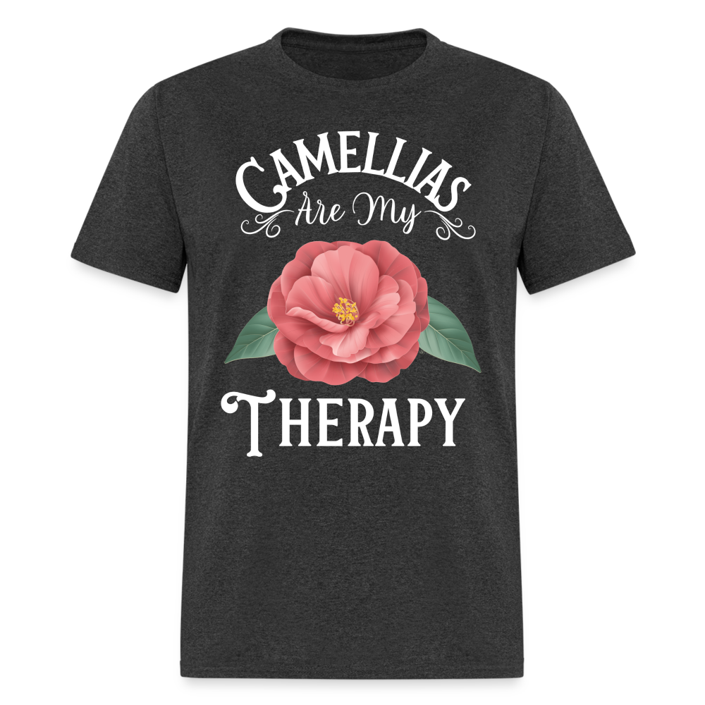 Camellias Are My Therapy Unisex Red SD Flower - heather black