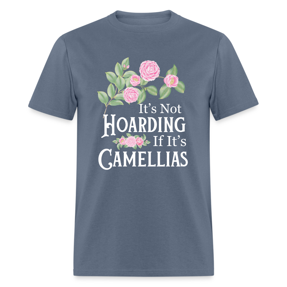 Camellia Hoarding Dark Unisex T-Shirt - denim