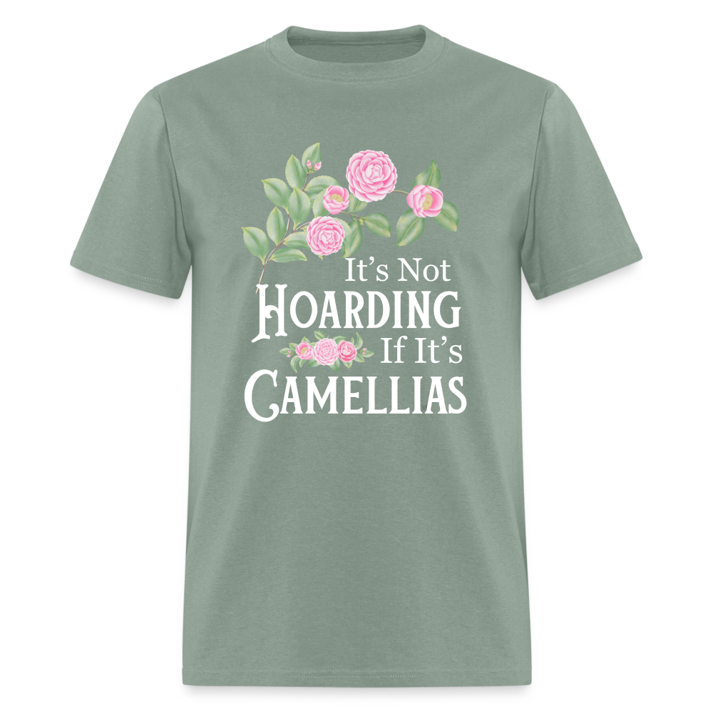 Camellia Hoarding Dark Unisex T-Shirt - sage