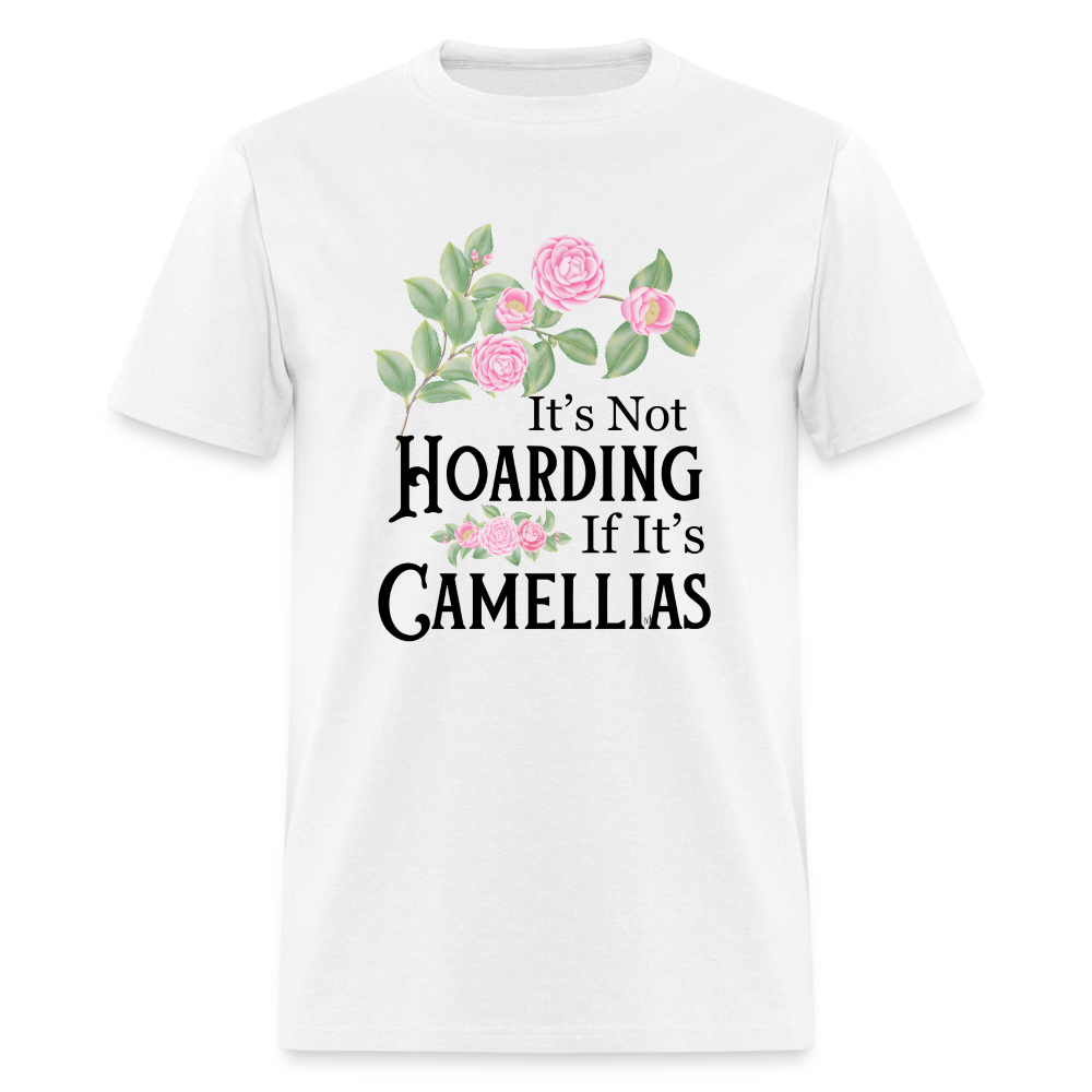 Camellia Hoarding LIGHT Unisex T-Shirt - white